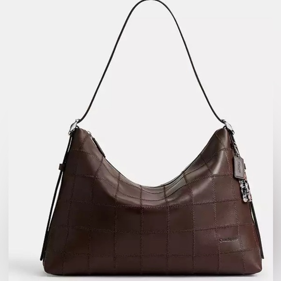 Coach Alter/Ego Large Shoulder Bag Checker Board Upcraft Leather - Picture 1 of 5